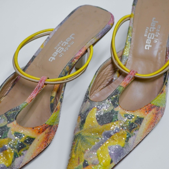 Jet Set Shoes Jet Set Paris Sequined Mules Poshmark
